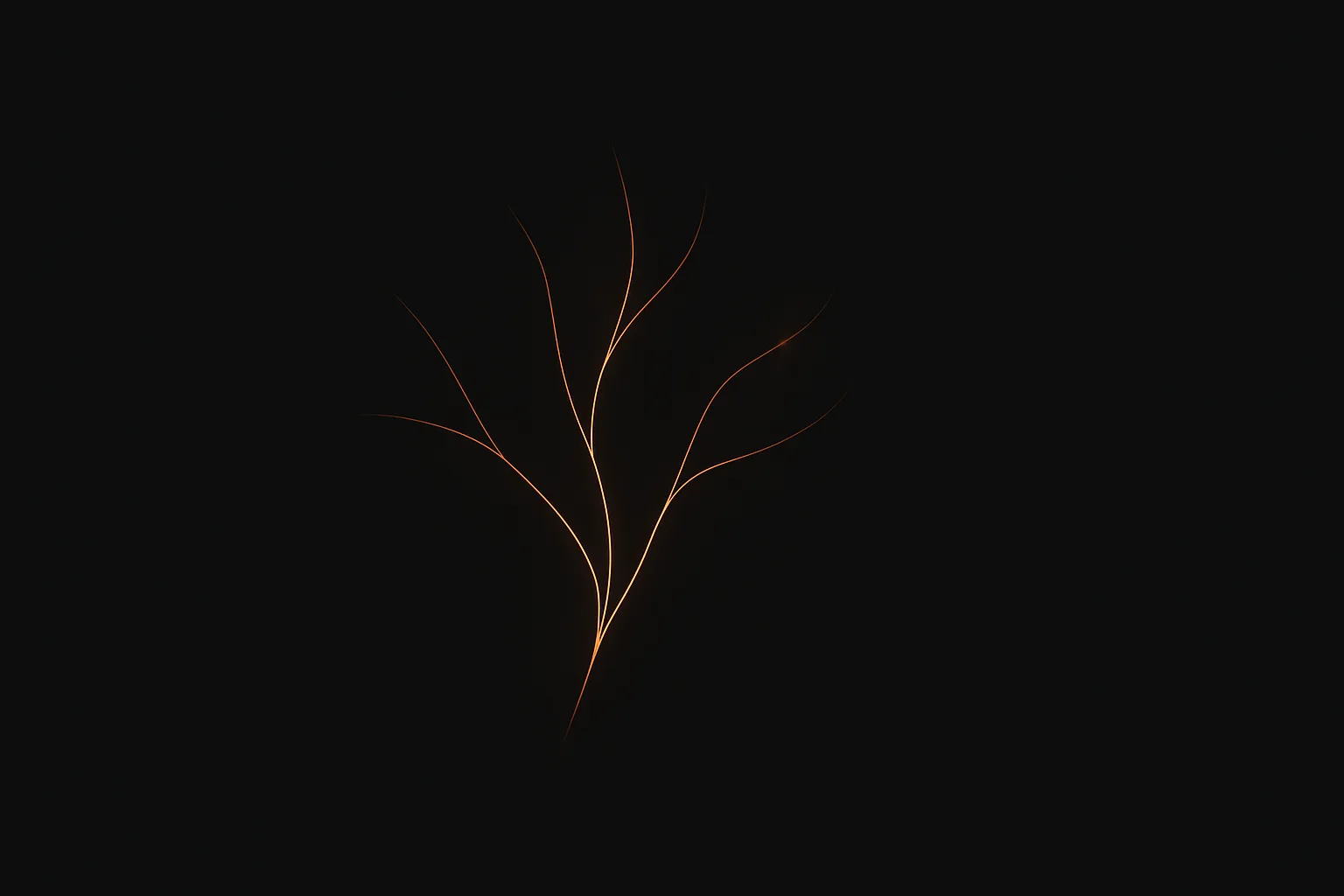Abstract weaving branches art